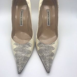 Gorgeous Manolo Blahnik Reptilian Stilettos